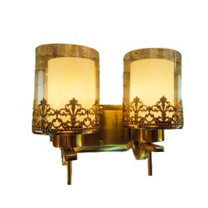 Beautiful Wall bracket brass 2-light